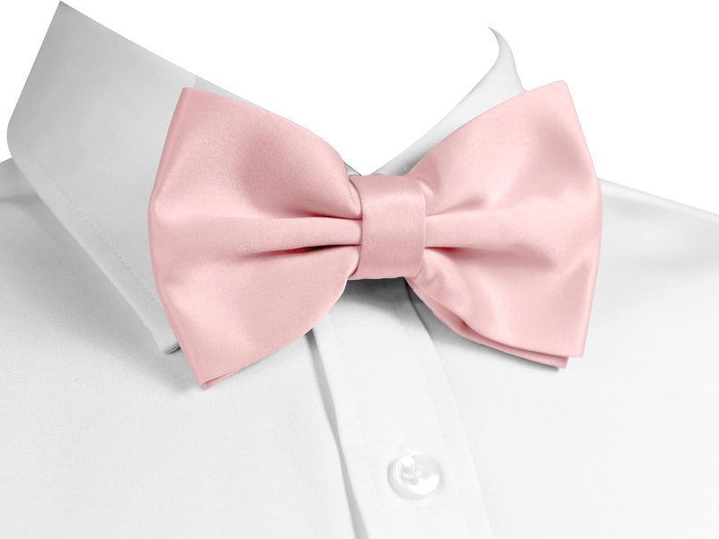 Trilece Bow Ties for Men - Mens Solid Color Formal Pre Tied Bowtie and Pocket Square Sets - Mens Bowties Bow Tie Sets - Image 2